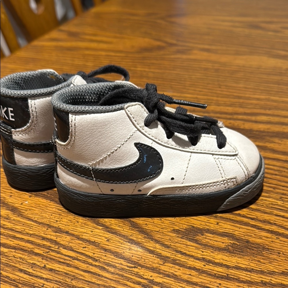 Nike Black and White High-Top Sneakers